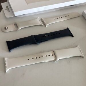 Apple Watch Bands in Black and Cream